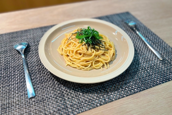 博多辛子明太子クリームパスタ