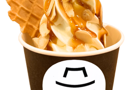 ローストアーモンドキャラメルソフトクリーム